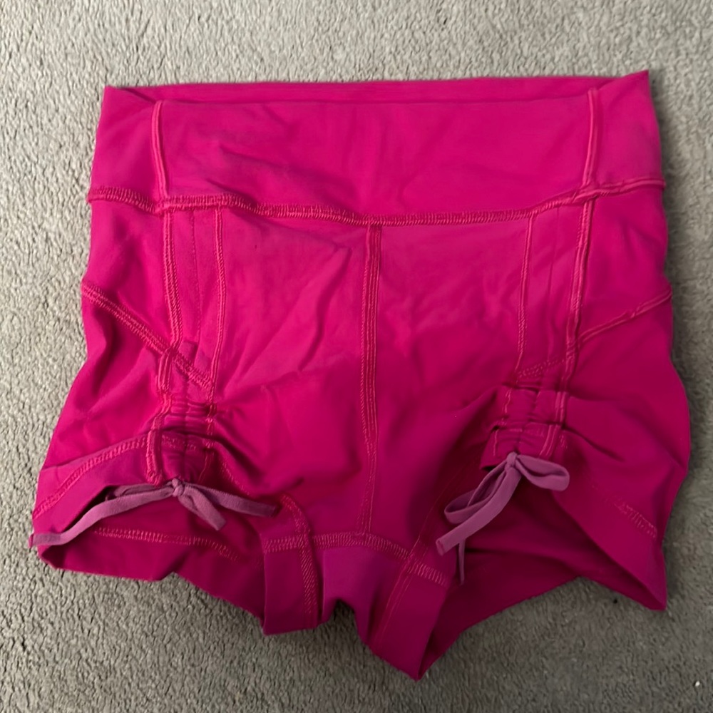 Lululemon pink shorts(buy 2 lulu shorts for $50)